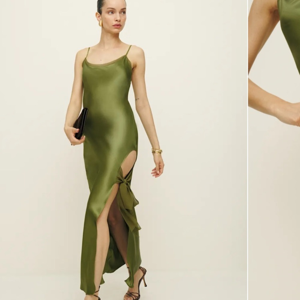 Reformation Malorie Silk Dress